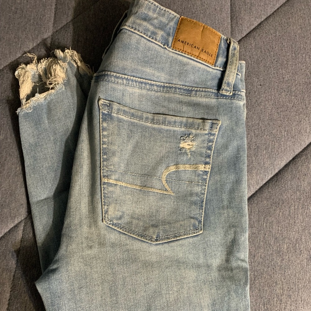 American Eagle ripped  skinny jeans